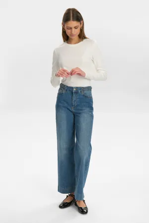 Nümph Nuparis Cropped Jeans in Light Denim Wash