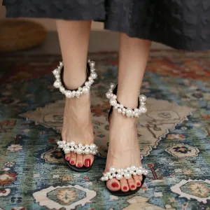 Nude Heels for Wedding Sandals Women's Stiletto Heels