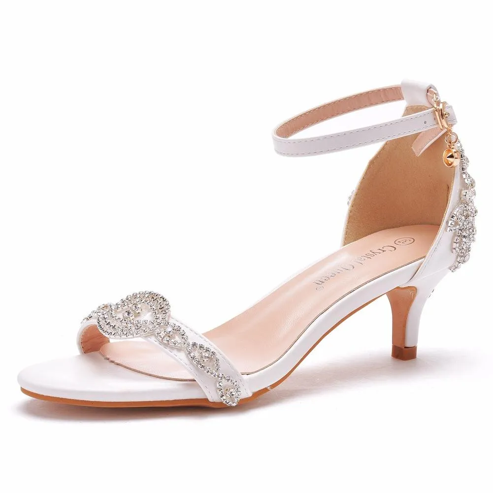 Nude Heels for Wedding Stiletto High Heel Sandals Wedding Shoes