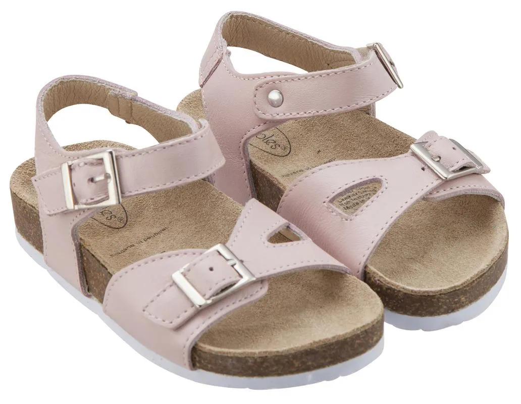 Old Soles Girl's Powder Pink Retreat Leather Sandals
