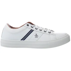 Penguin Max Mens White Trainers