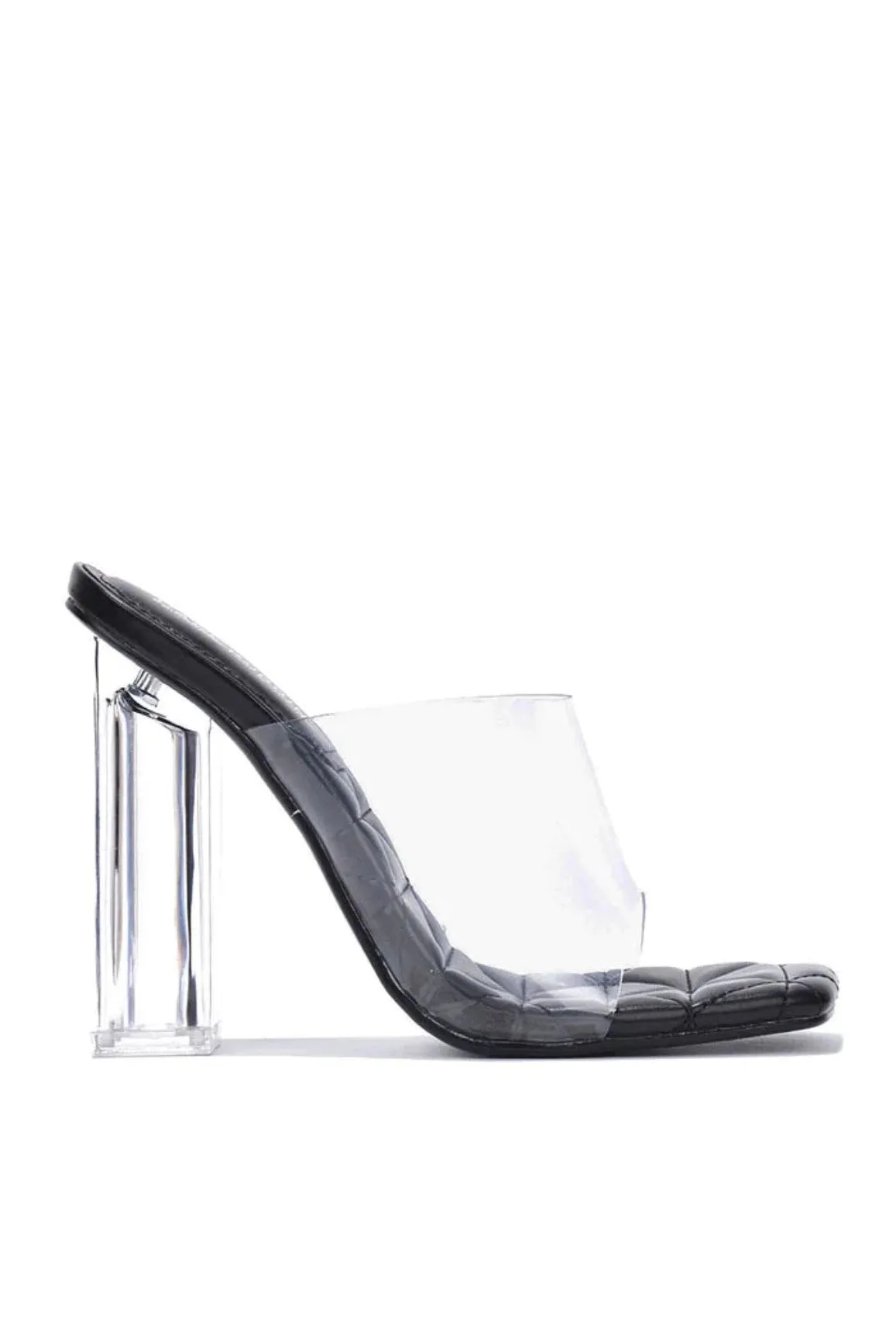 Pensy.....Clear Sandal Heels