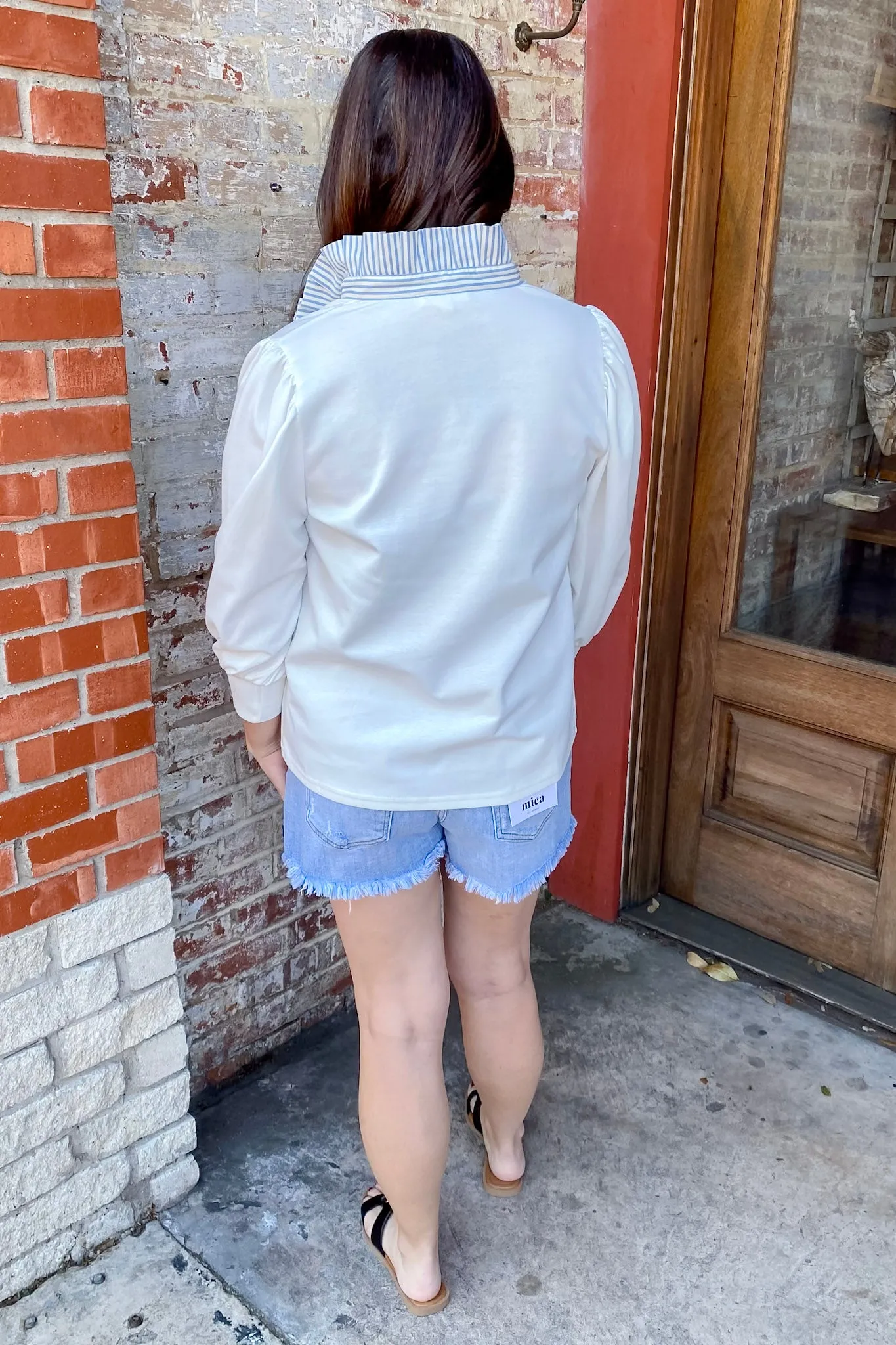 Polished and Chic Off White Top