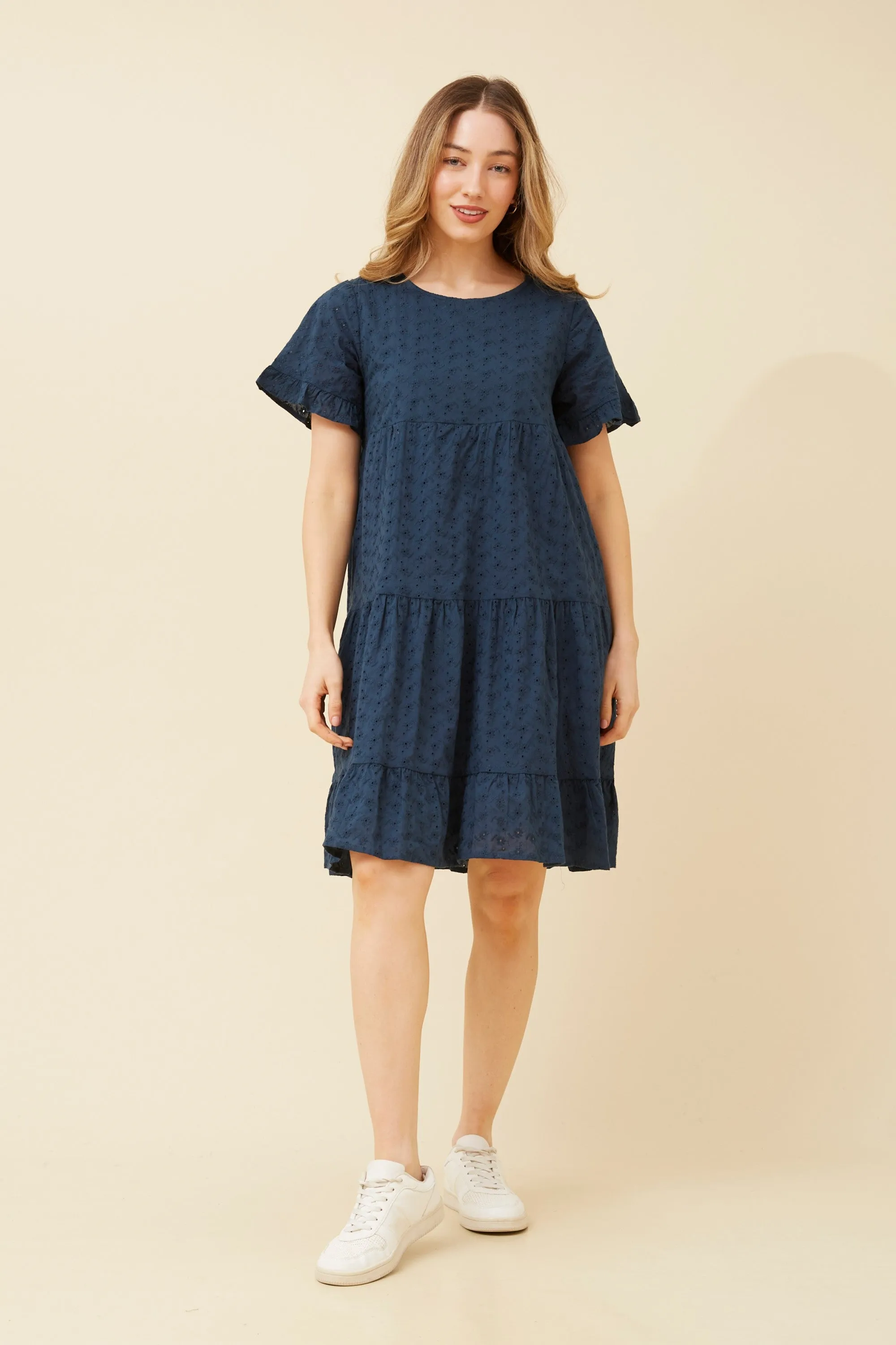 RELLY BRODERIE ANGLAISE DRESS