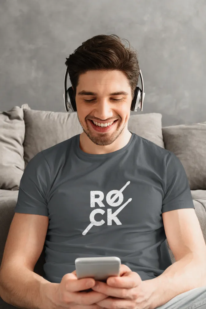 Rock Rhythms Printed T-shirt for men