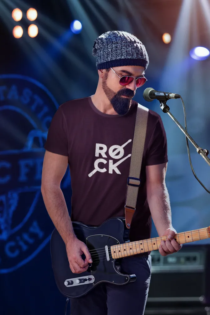 Rock Rhythms Printed T-shirt for men