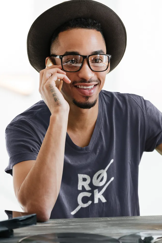 Rock Rhythms Printed T-shirt for men