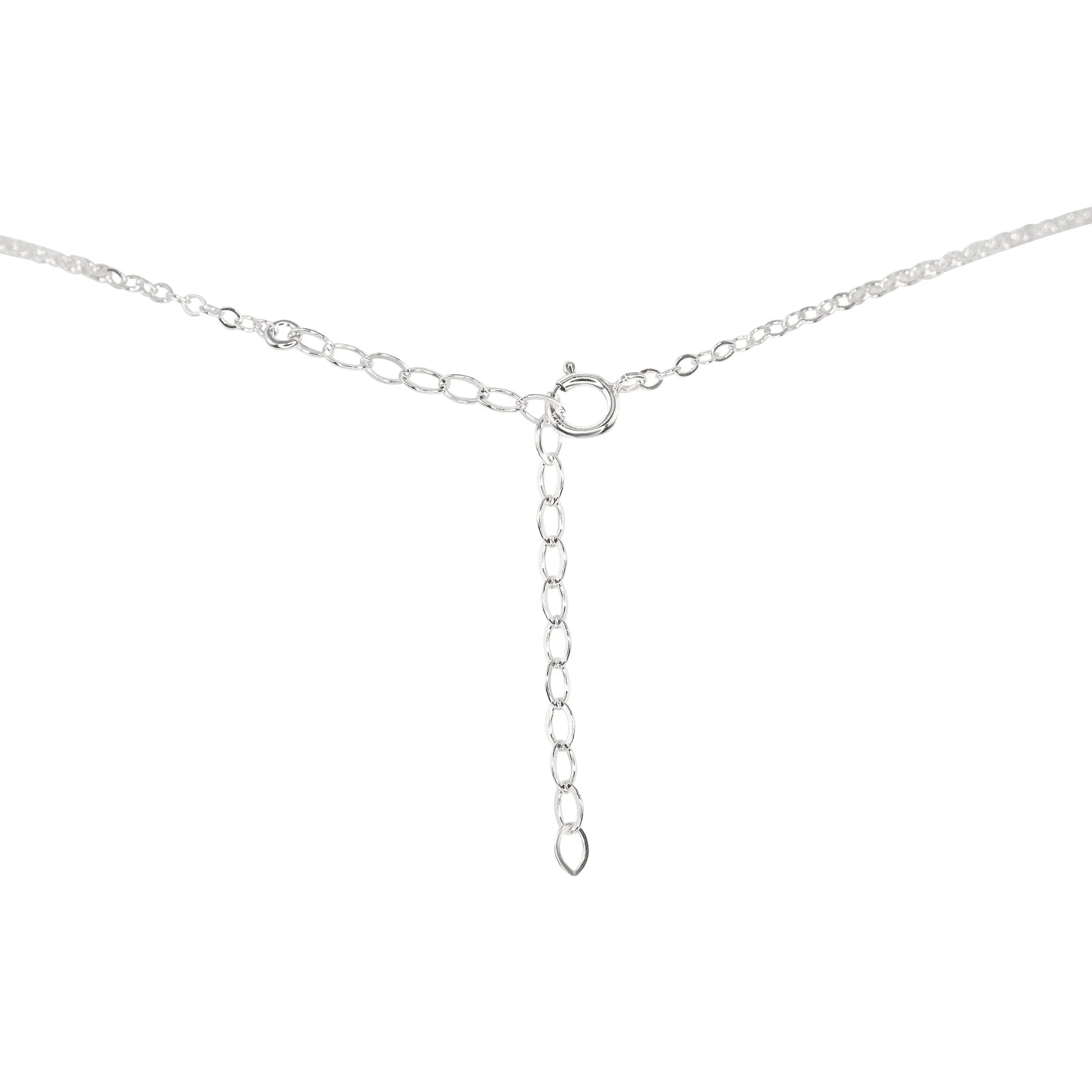 Rose Quartz Mini Double Terminated Crystal Point Pendant Choker Necklace