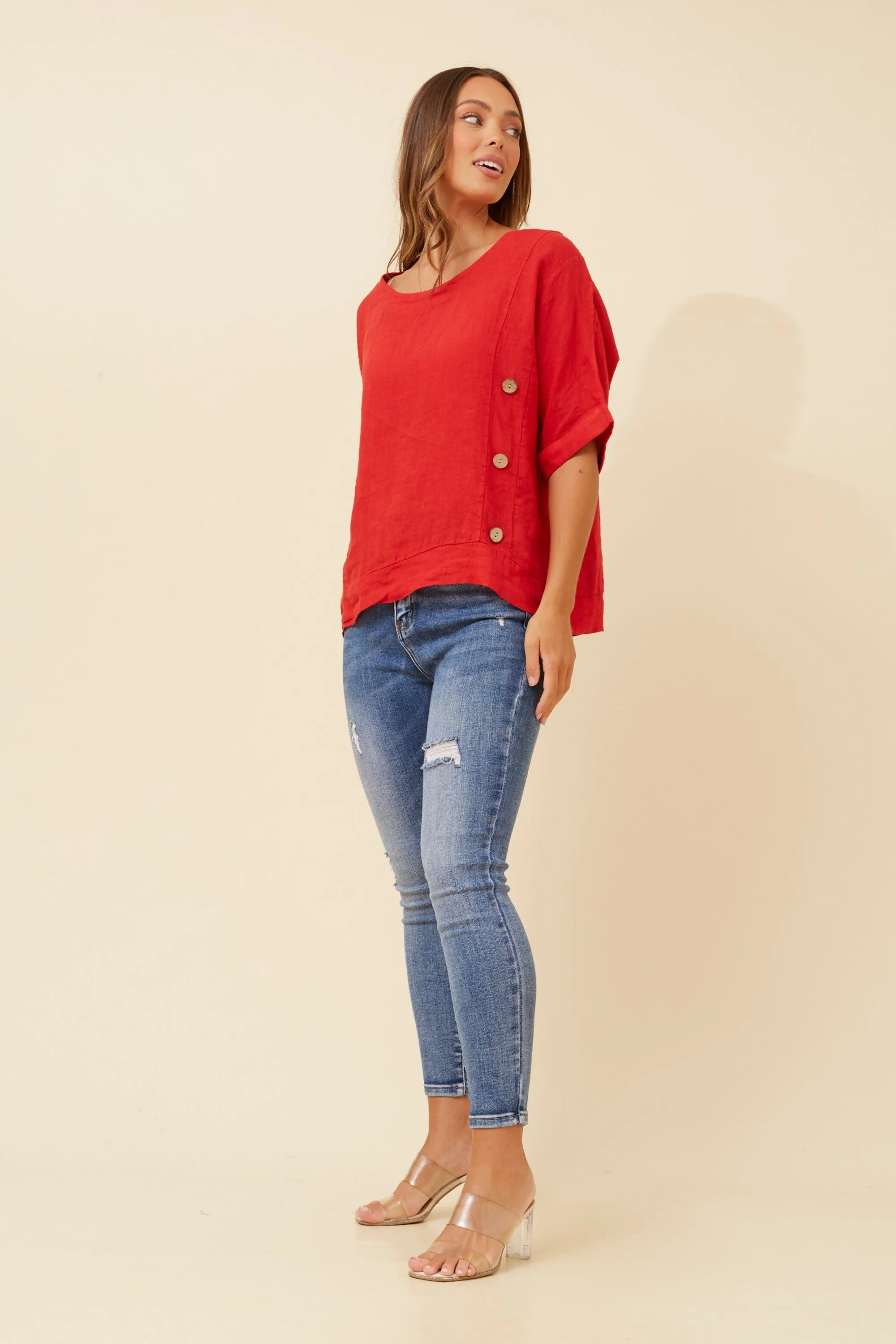 SIEN LINEN TOP