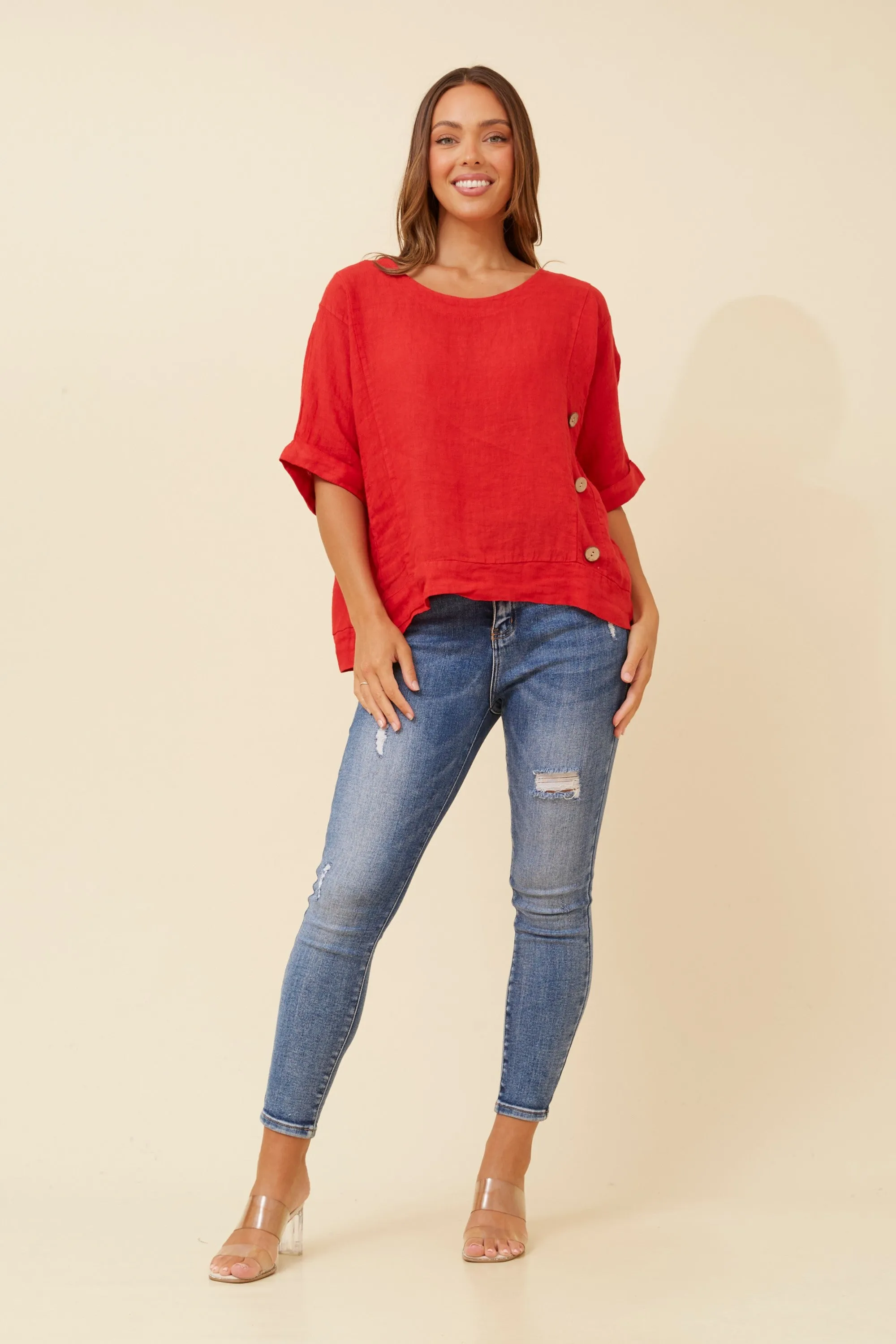 SIEN LINEN TOP