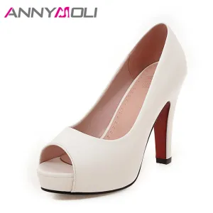 Sophisticated Open Toe Pumps