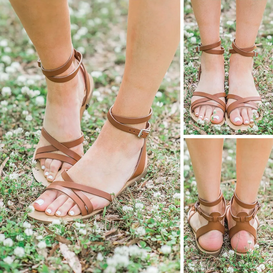 Steven By Steve Madden: The Mata Sandals, Cognac