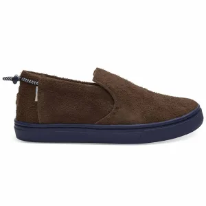 Toms Bark Shaggy Kids Brown Espadrilles