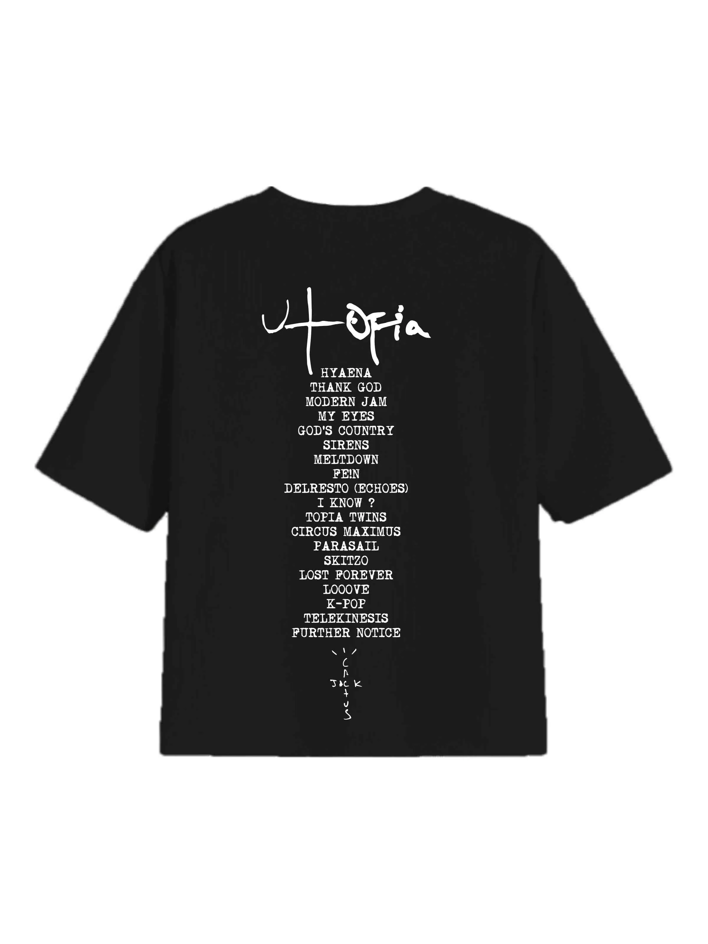 Travis Scott : The Utopia Album Drop Sleeved  Tee For Men and Women