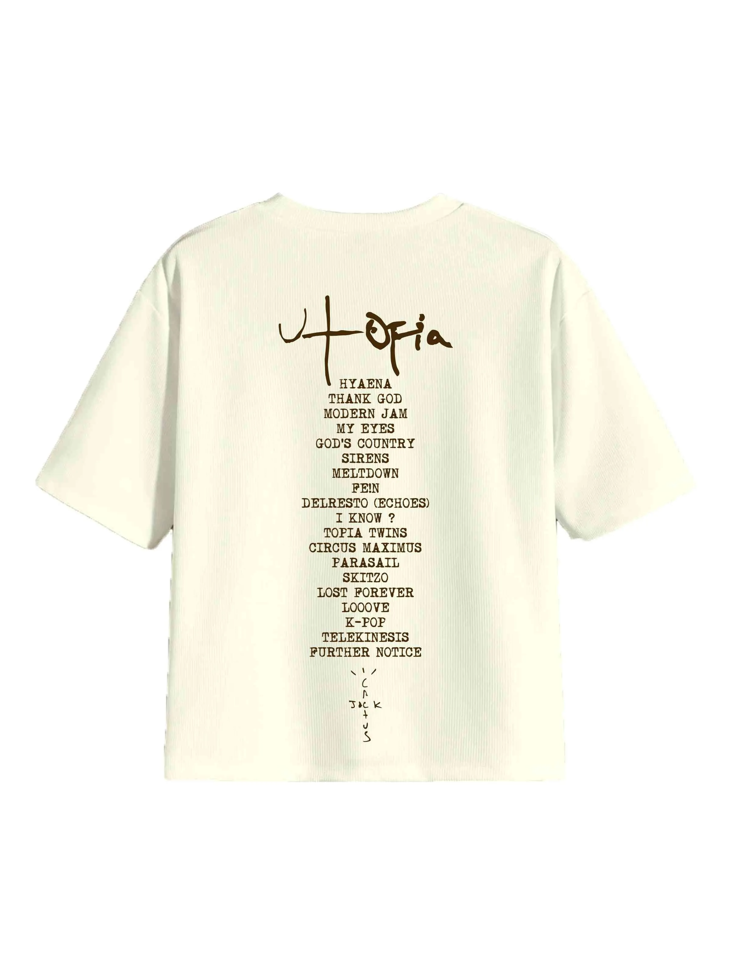 Travis Scott : The Utopia Album Drop Sleeved  Tee For Men and Women