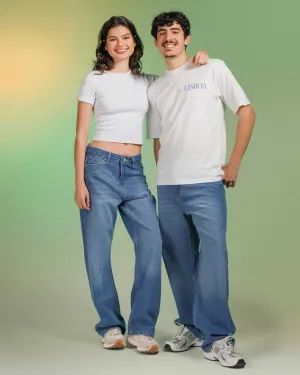 Unisex | Wide Leg - Real Blue Jeans
