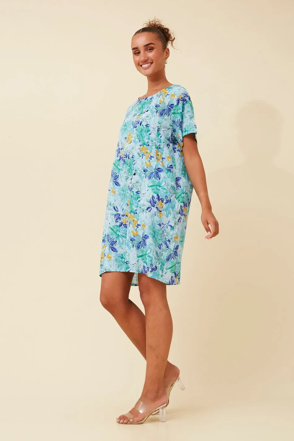 VINE FLORAL PRINT DRESS