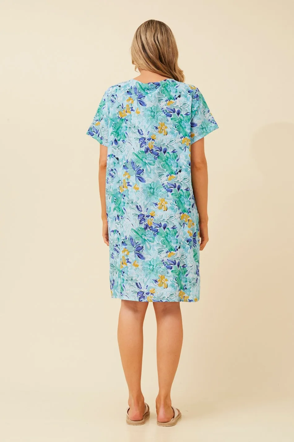 VINE FLORAL PRINT DRESS