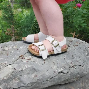 White Cork Sandals