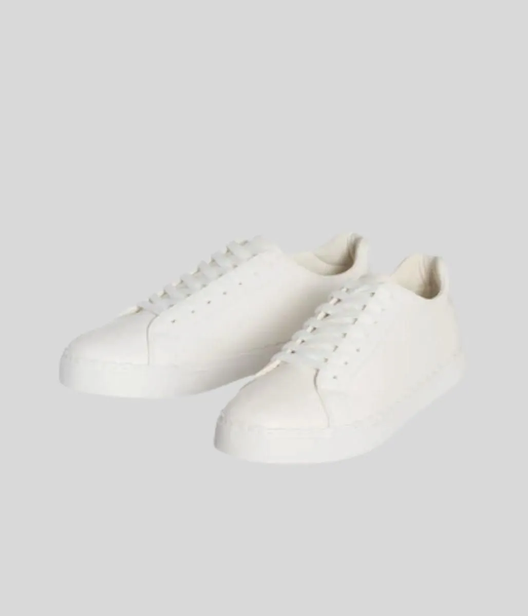 White Scallop Trim Trainers