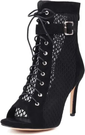 Women's Ballroom Latin Salsa Dance Shoes Open-Toe Dance Heels, DS150-1