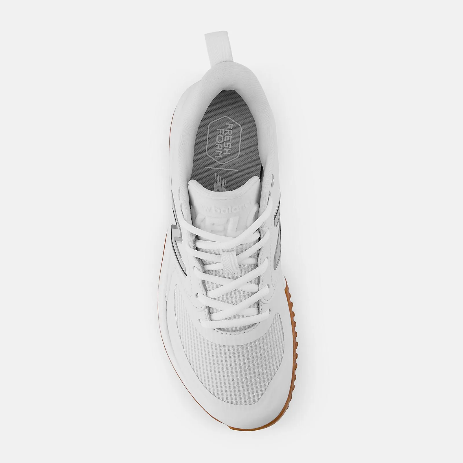 Womens New Balance Fresh Foam Velo V3 Turf Trainer White with Gum STVELOW