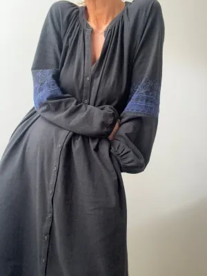 Xirena Lilou Cotton Maxi Dress Black