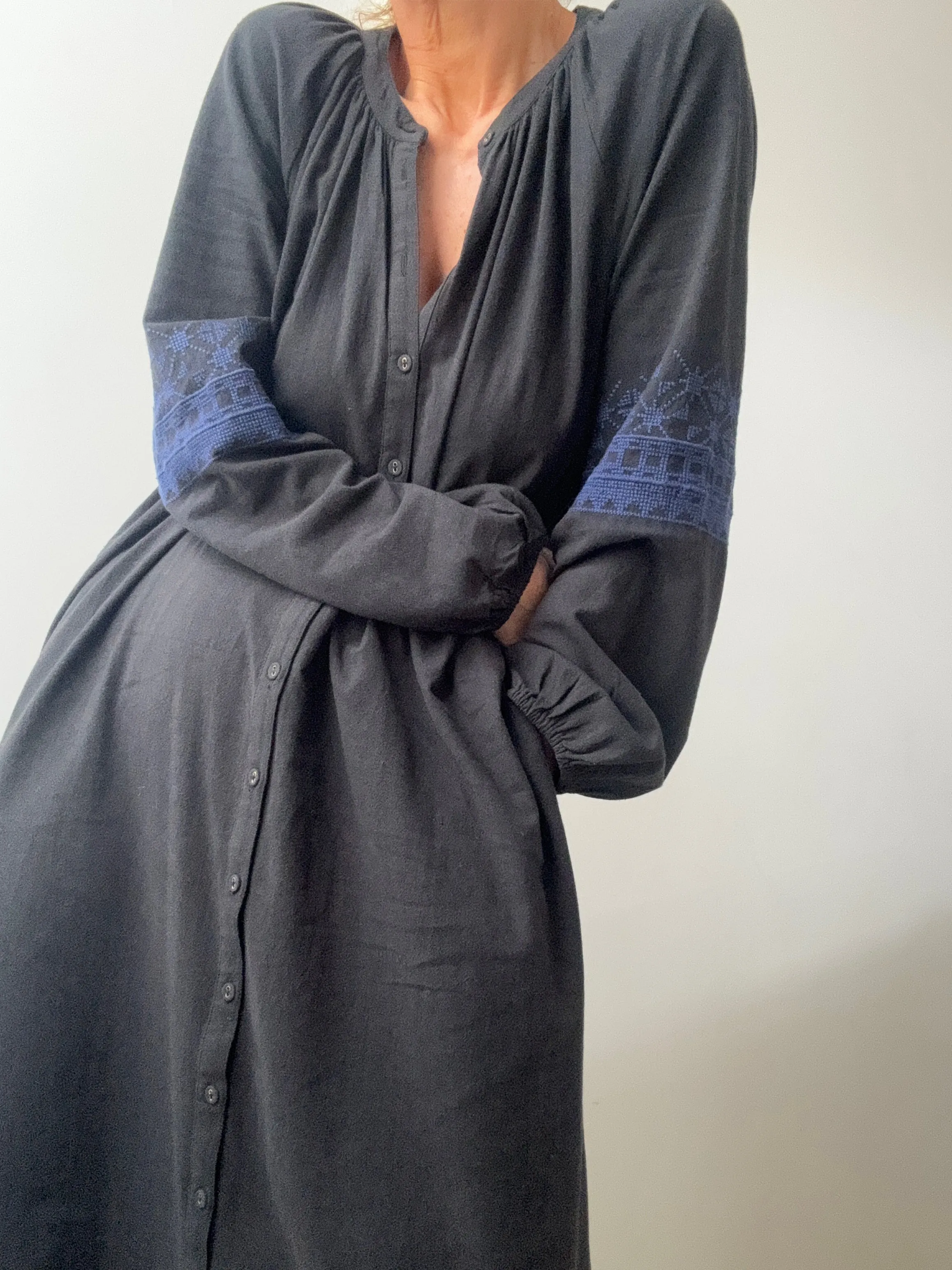 Xirena Lilou Cotton Maxi Dress Black