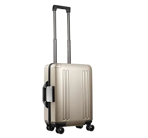 Zero Halliburton Zro-20 Int'l Carry-on 4-Wheel Spinner Travel Case, Gold